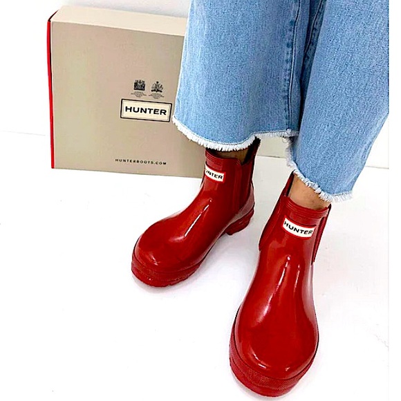 Red hunter boots - worn twice, size 6 - Picture 6 of 7